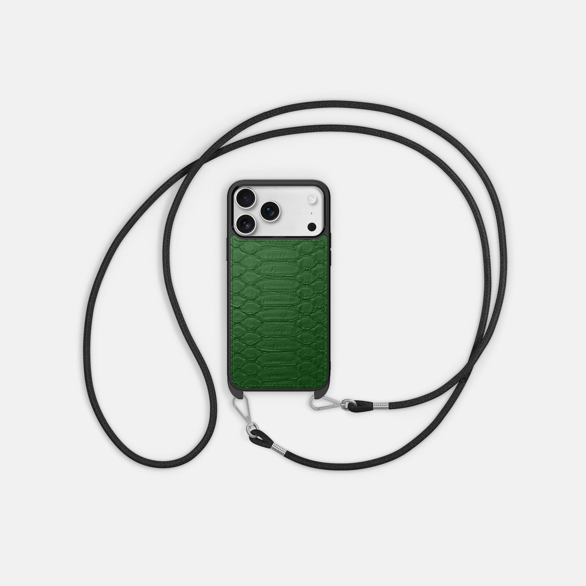 Crossbody Sport Case For iPhone 18 Pro In Python -5 | Green