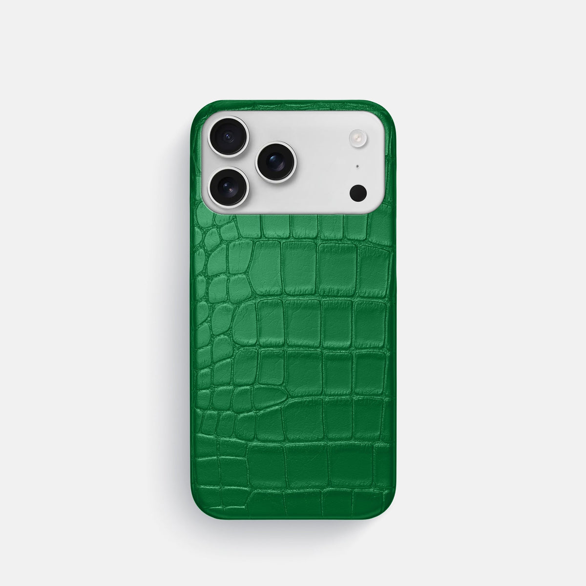 Slim Case For iPhone 18 Pro In Alligator -1 | Forest-Green