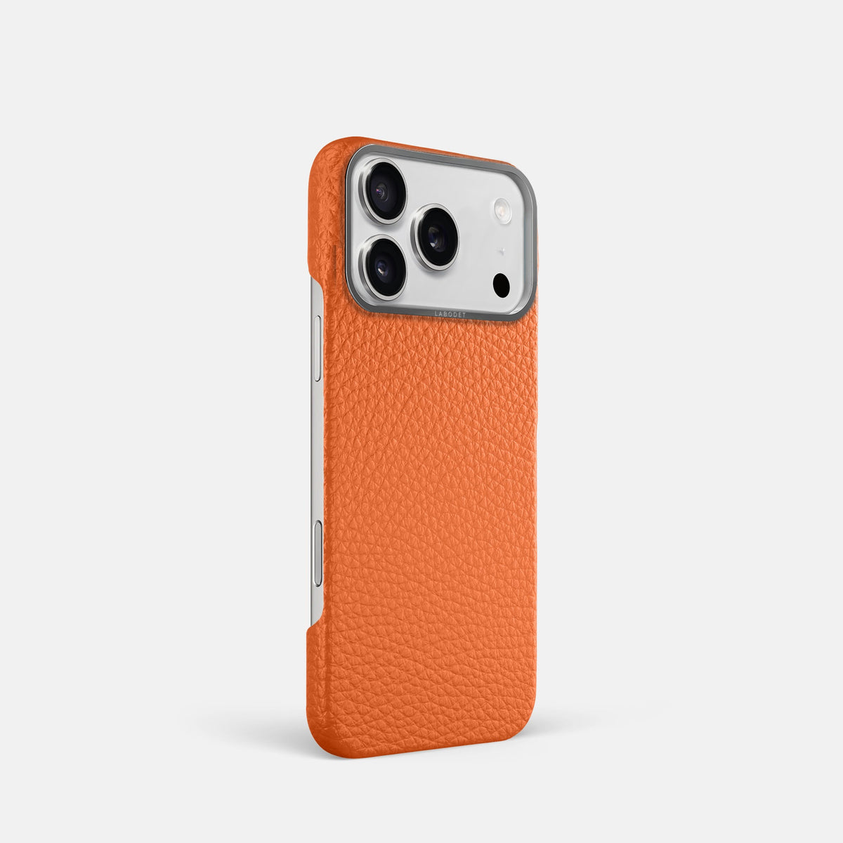 Classic Case For iPhone 18 Pro In Calf -2 | Orange-Steel