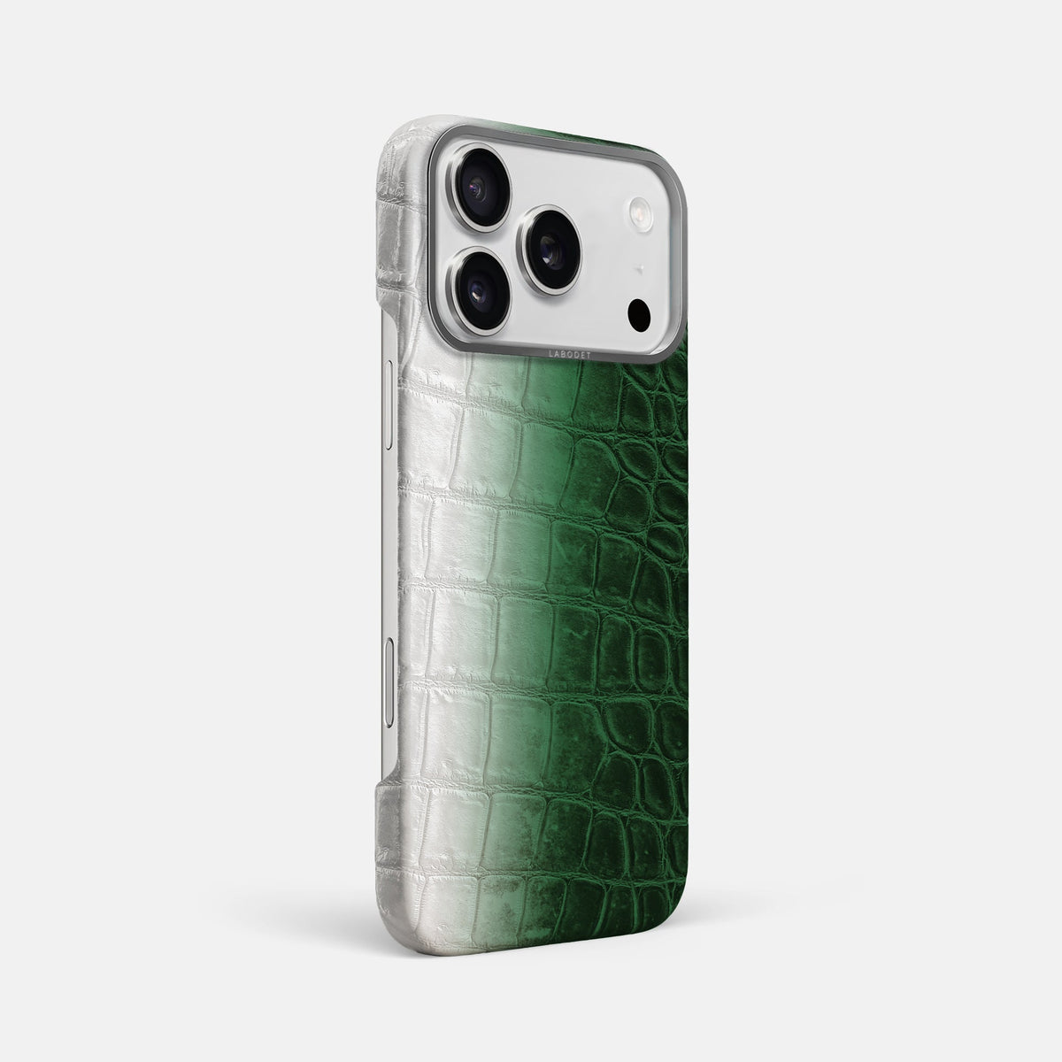 Classic Case For iPhone 18 Pro Max In Himalayan Crocodile -2 | Green-Steel