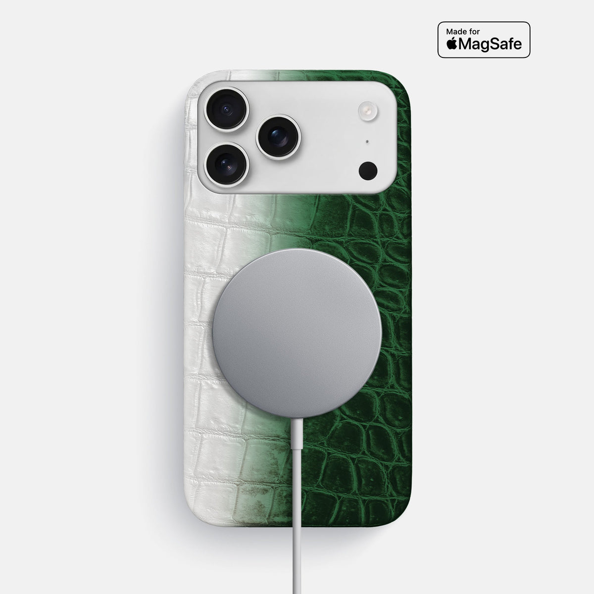 Slim Case For iPhone 18 Pro Max In Himalayan Crocodile -4 | Green