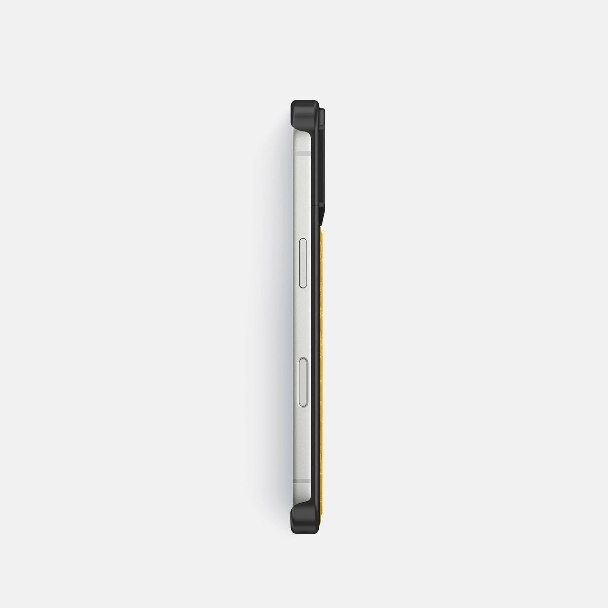 Metal Case For iPhone 18 Pro In Alligator -3 | Yellow-Black