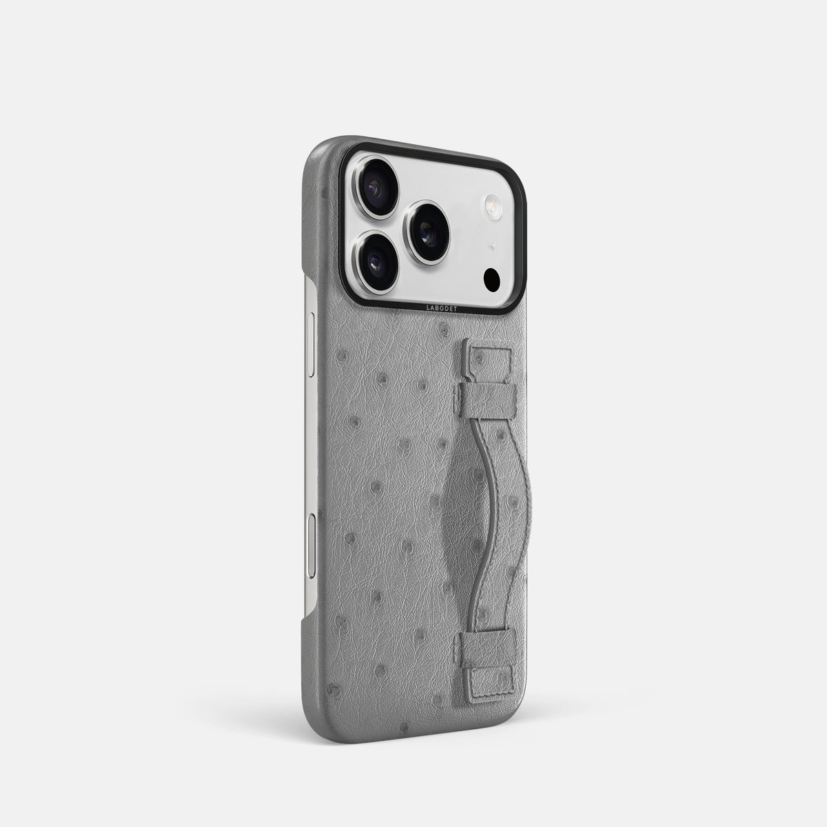 Handle Case For iPhone 17 Pro In Ostrich -2 | Silver-Black