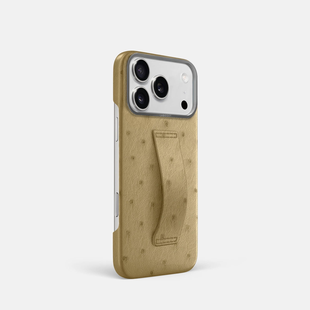Finger Case For iPhone 18 Pro In Ostrich -2 | Desert-Sand-Steel
