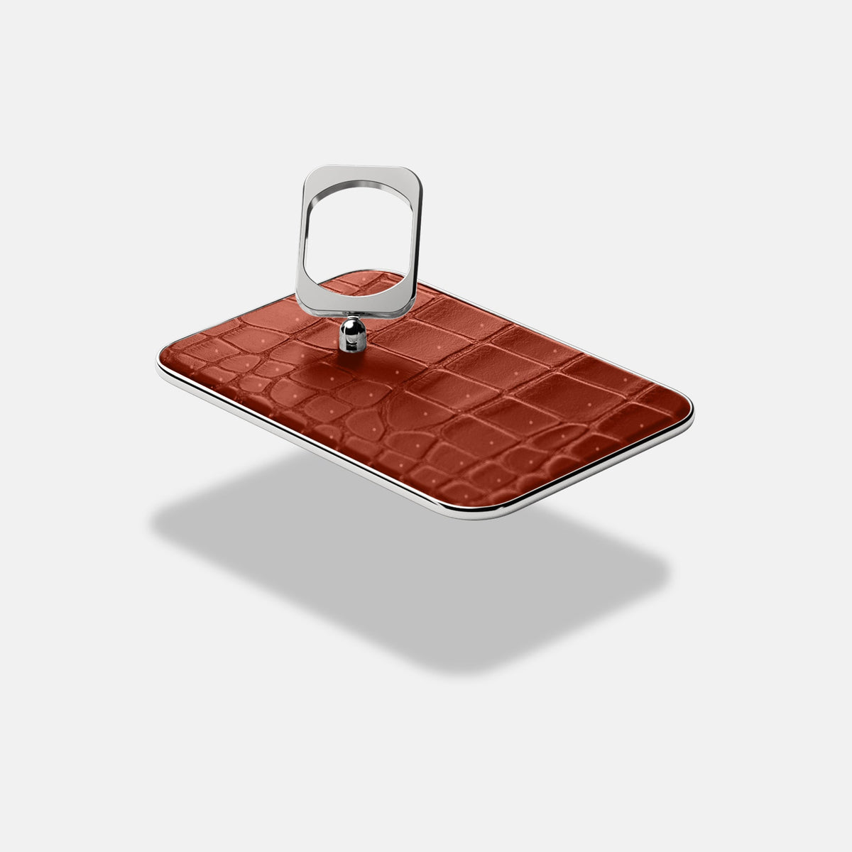 MagSafe Ring For iPhone 18 Pro In Porosus Crocodile -4 | Nuts-Steel