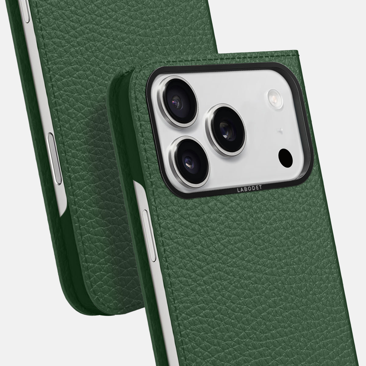 Folio Case For iPhone 17 Pro In Calf -5 | Dark-Green-Black