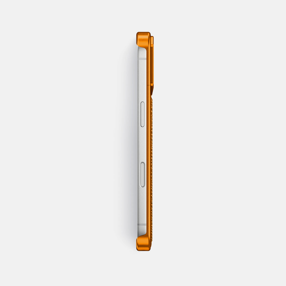 Metal Case For iPhone 17 Pro Max In Epsom-Style Calf -3 | Whiskey-Orange