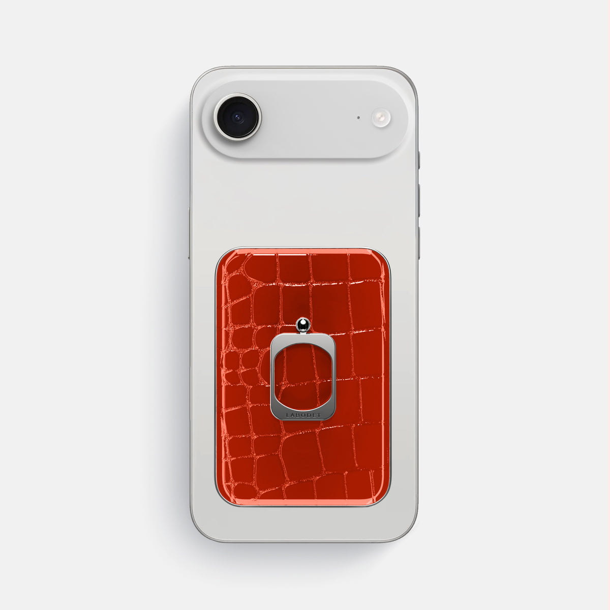 MagSafe Ring For iPhone 17 Air In Shiny Alligator -2 | Orange-Steel