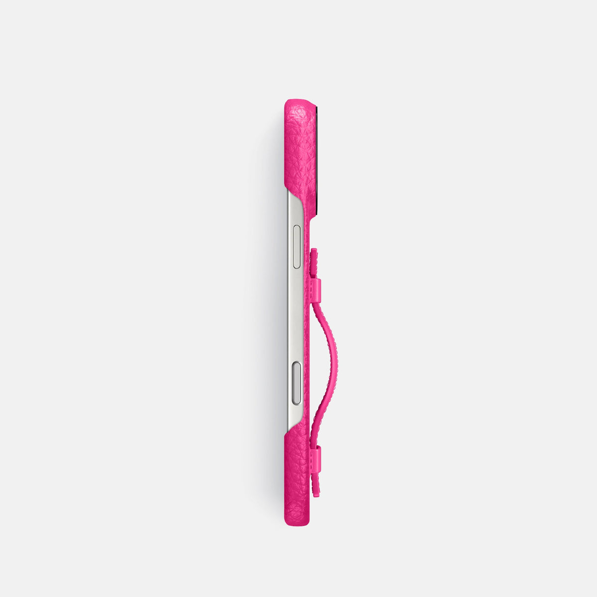 Handle Case For iPhone 18 Pro In Calf -3 | Magenta-Black
