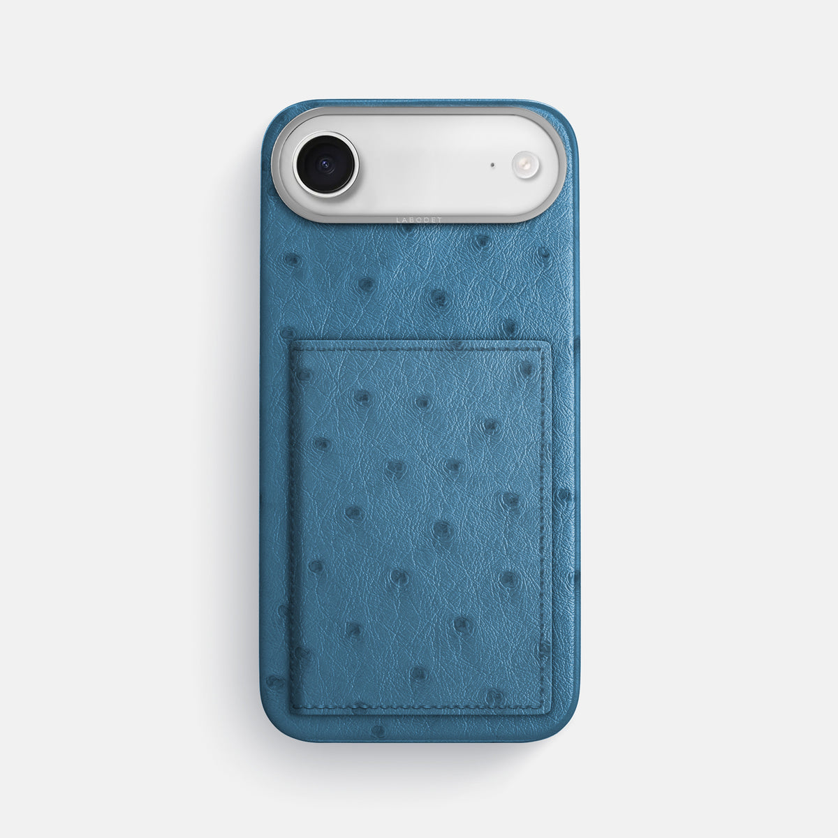 Bi-Fold Case For iPhone 17 Air In Ostrich -1 | Blue-Jeans-Steel