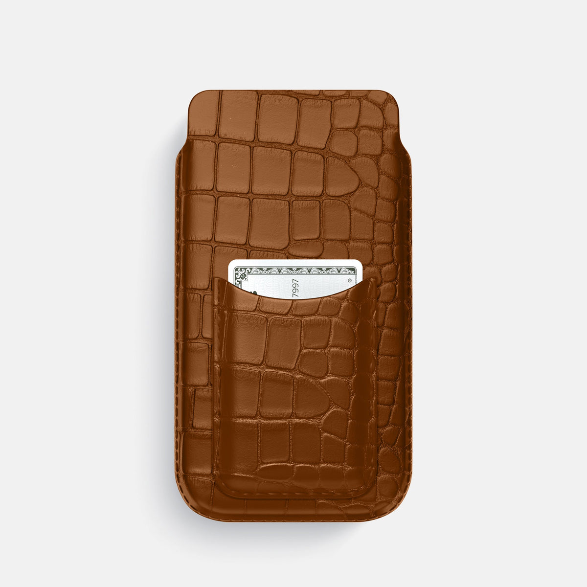 Pouch Card Case For iPhone 18 Pro In Alligator -1 | Honey