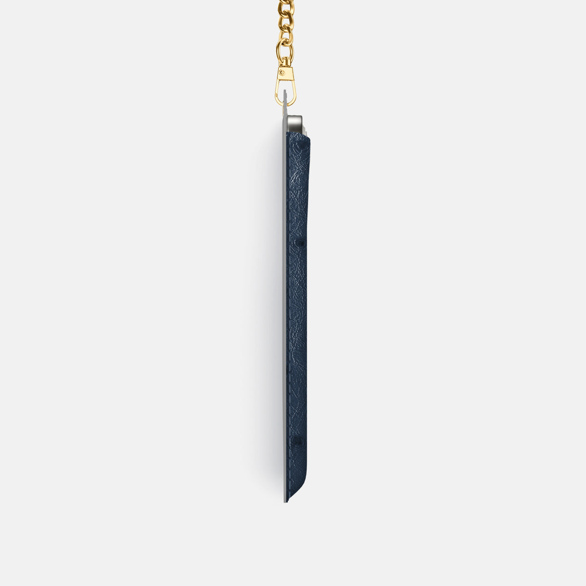 Crossbody Bag For iPhone 17 Pro In Ostrich -4 | Navy-Blue-Gold