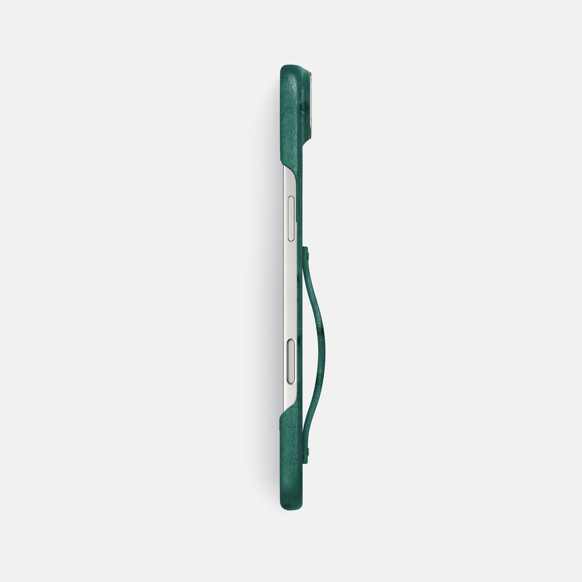 Finger Case For iPhone 17 Air In Ostrich -3 | Forest-Green-Steel