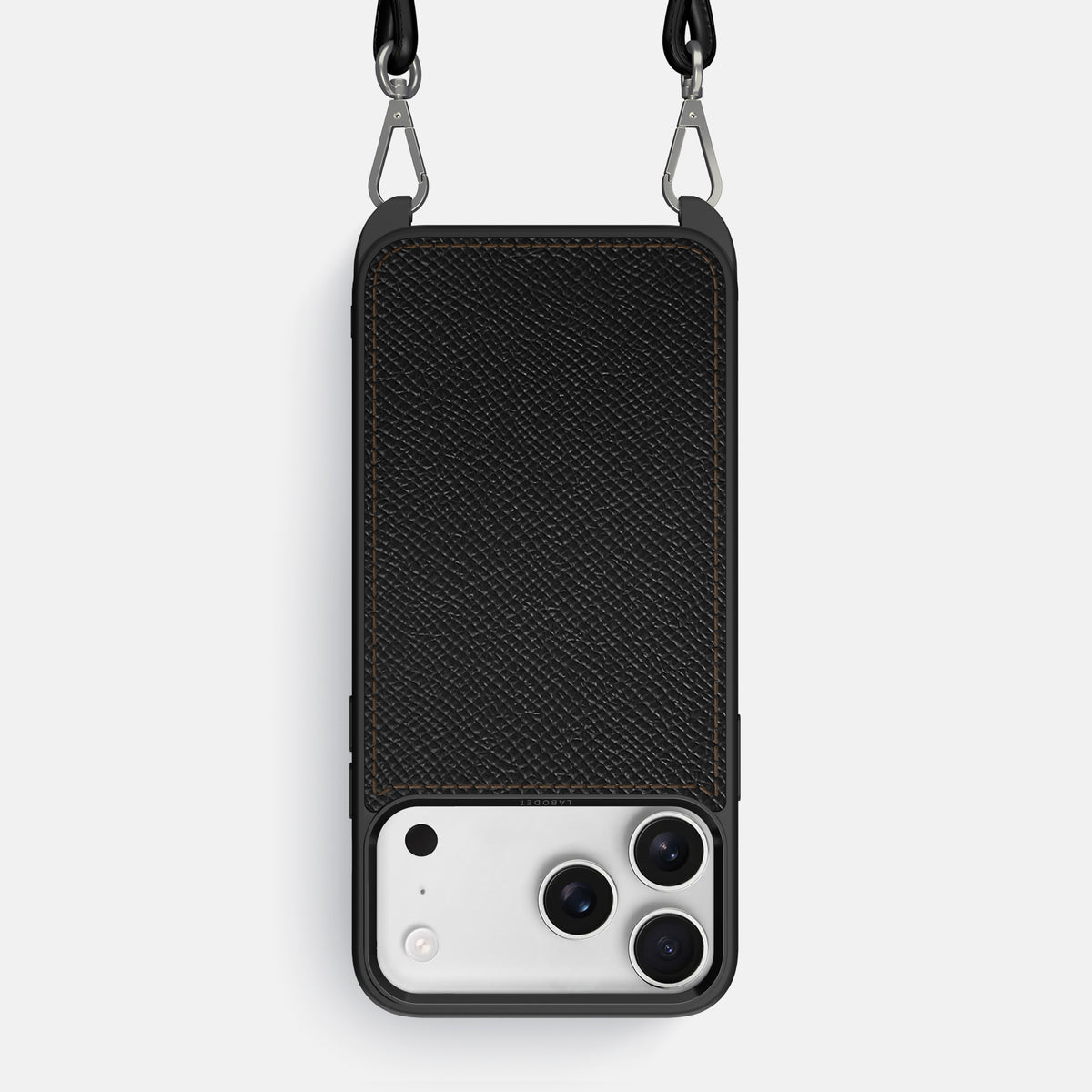 Crossbody Sport Case For iPhone 17 Pro Max In Epsom-Style Calf -1 | Black
