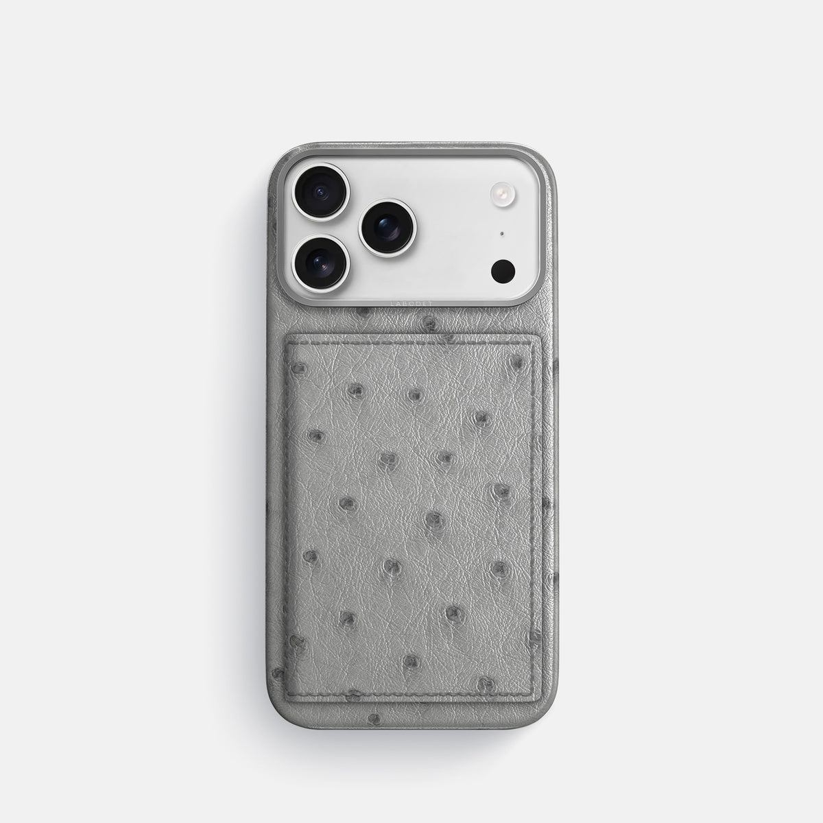 Bi-Fold Case For iPhone 17 Pro In Ostrich -1 | Silver-Steel