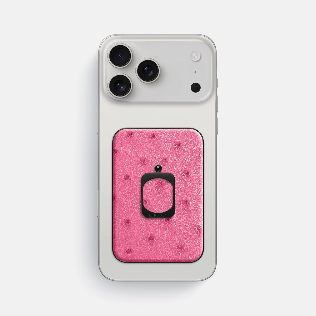MagSafe Ring For iPhone 17 Pro Max In Ostrich -2 | Pink-Black