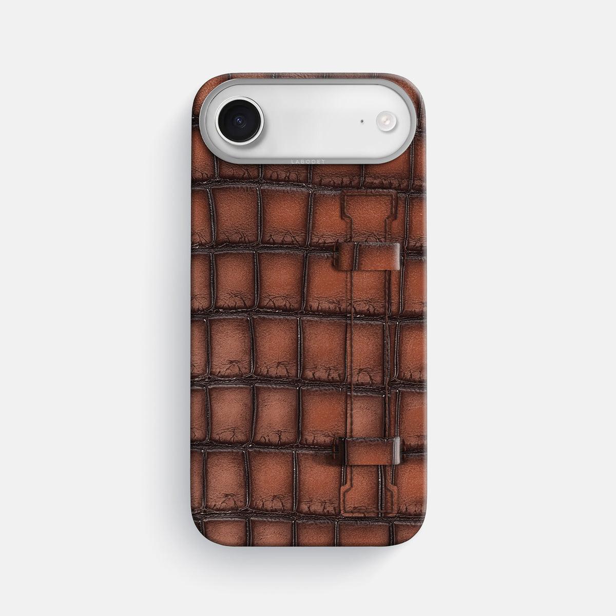 Handle Case For iPhone 17 Air In Patina Alligator -1 | Baobab-Steel
