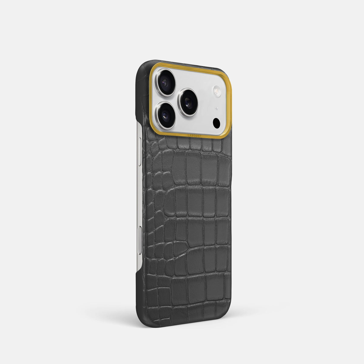 Classic Case For iPhone 18 Pro In Alligator -2 | Grey-Gold
