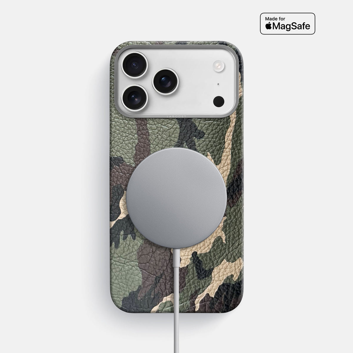 Classic Case For iPhone 18 Pro Max In Calf -5 | Camouflage-Steel