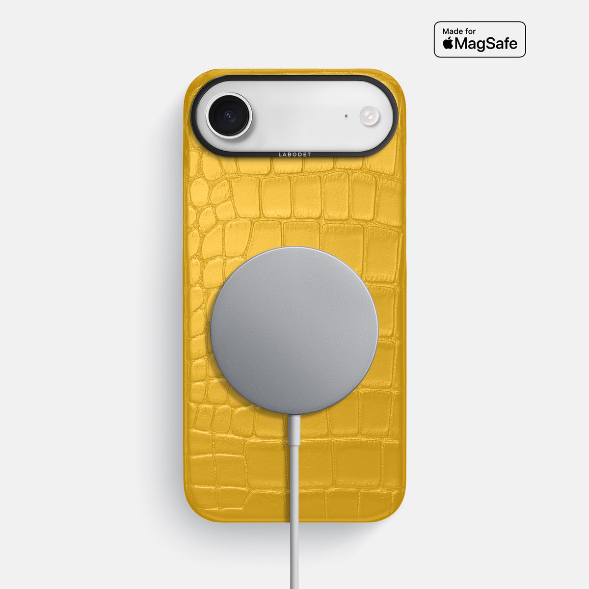 Classic Case For iPhone 17 Air In Alligator -5 | Yellow-Black