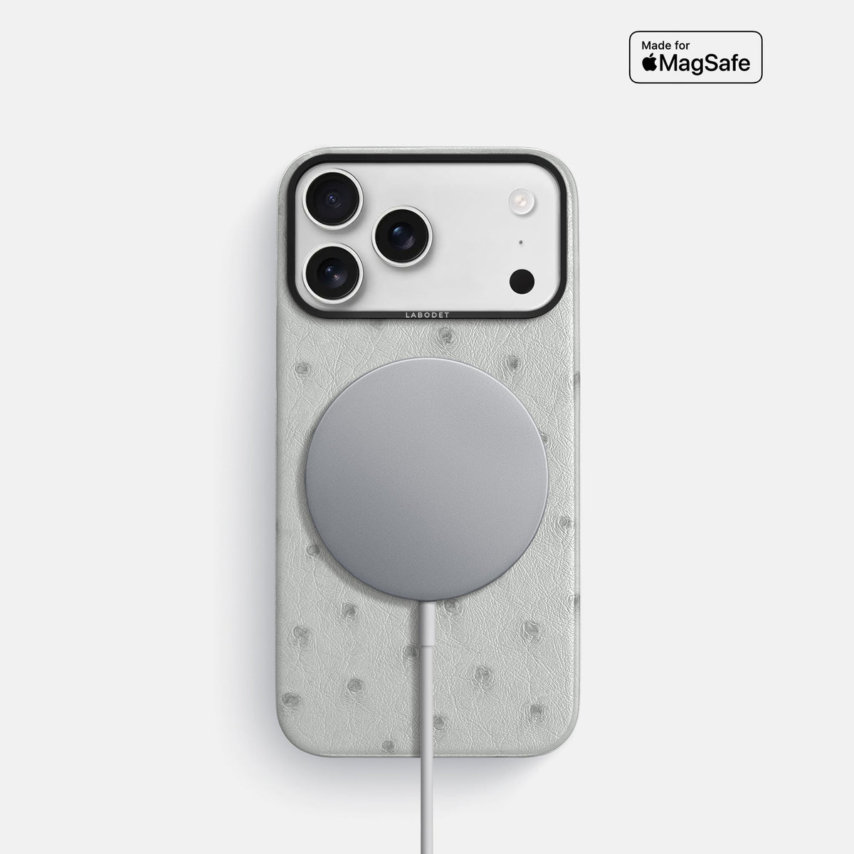 Classic Case For iPhone 18 Pro In Ostrich -5 | White-Black