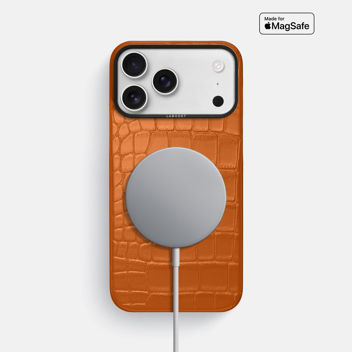 Classic Case For iPhone 18 Pro Max In Alligator -5 | Orange-Black