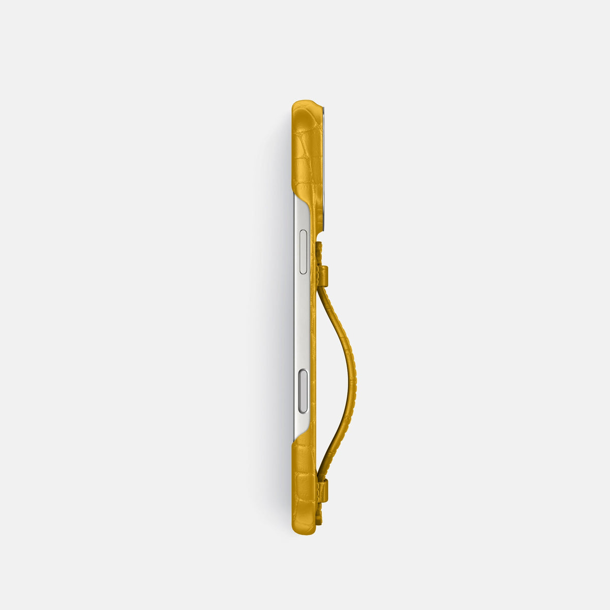 Center Handle For iPhone 18 Pro In Alligator -3 | Yellow-Steel