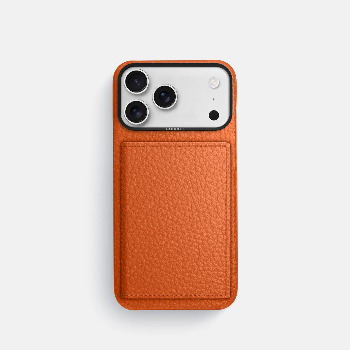 Bi-Fold Case For iPhone 18 Pro In Calf -1 | Orange-Black