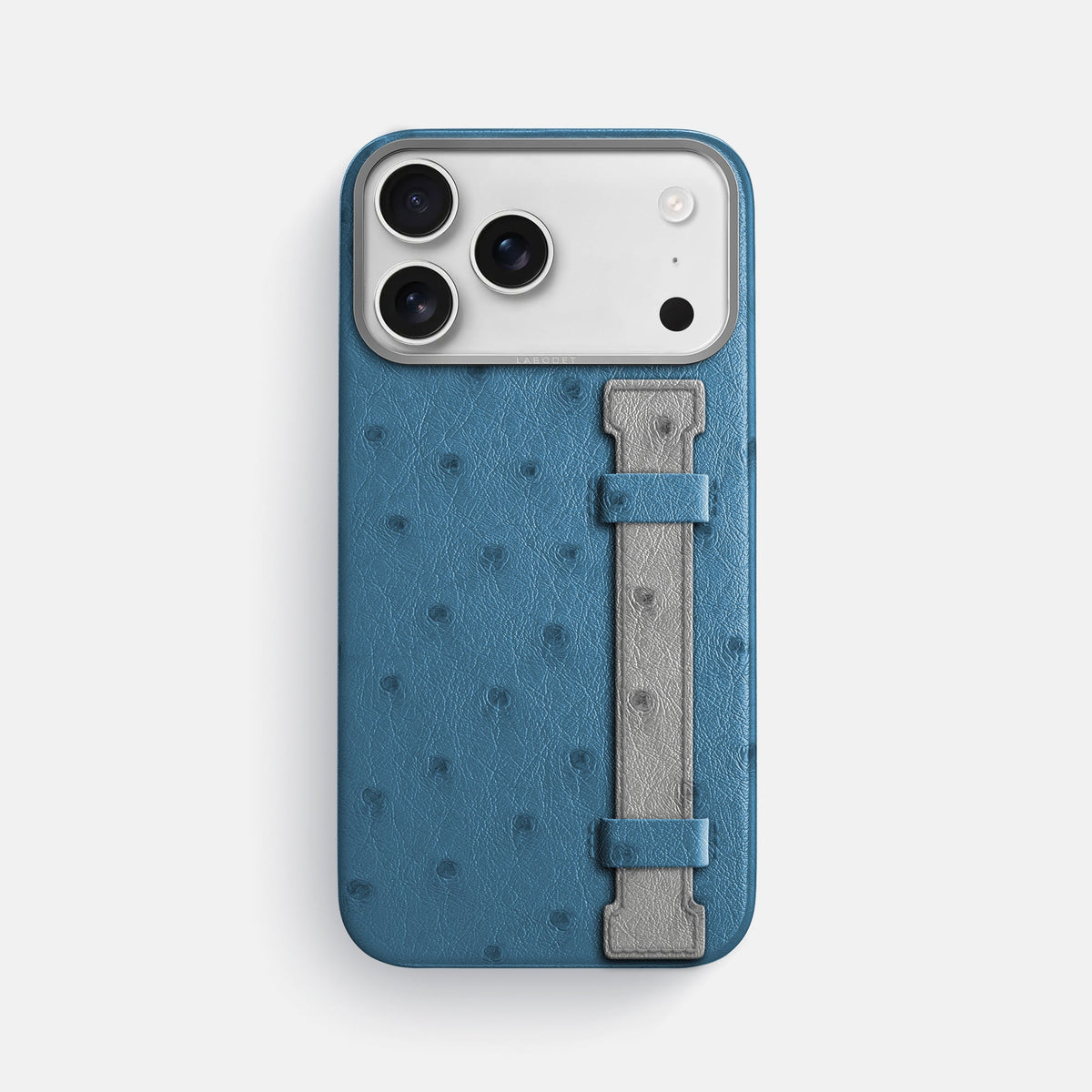 Handle Case Coloré For iPhone 18 Pro Max In Ostrich -1 | Blue-Jeans-Steel