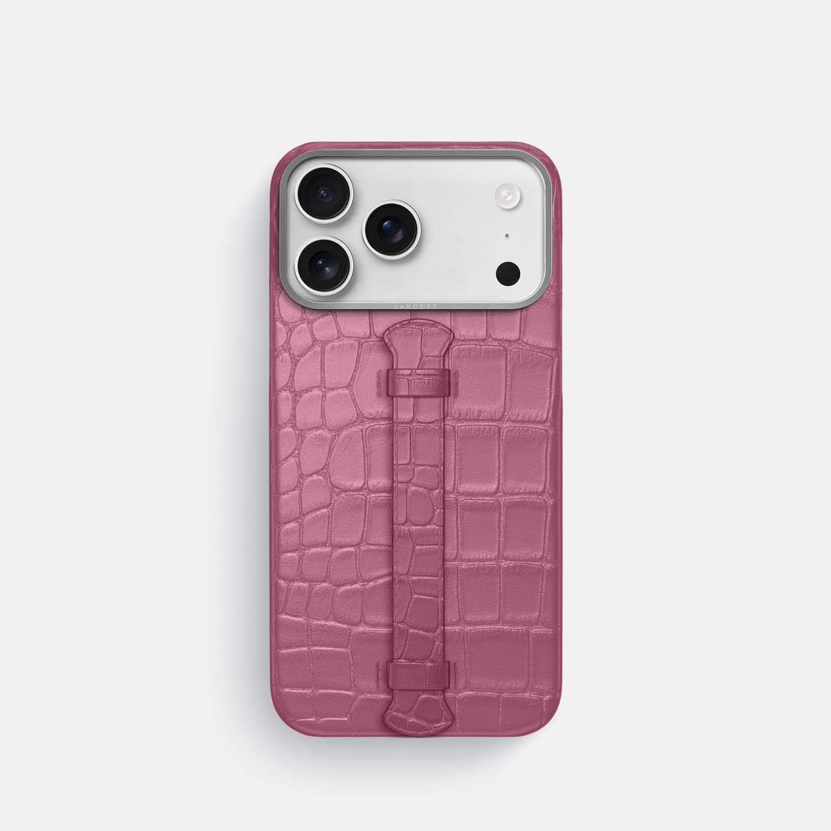 Center Handle For iPhone 17 Pro In Alligator -1 | Pink-Lagoon-Steel