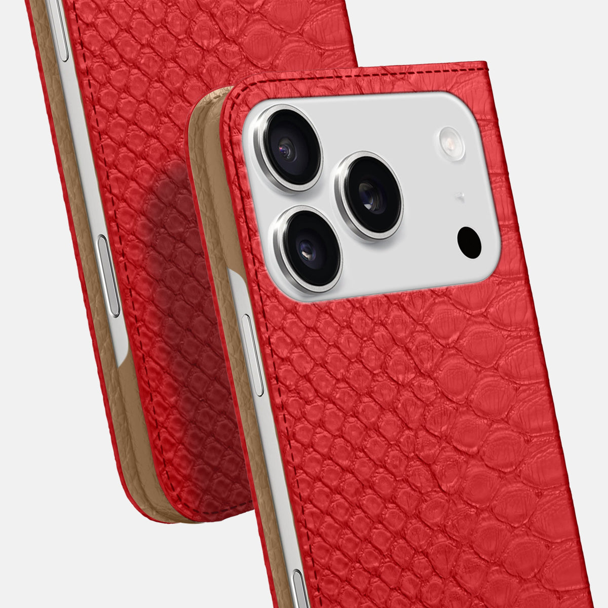 Folio Slim Case For iPhone 18 Pro Max In Python -5 | Red