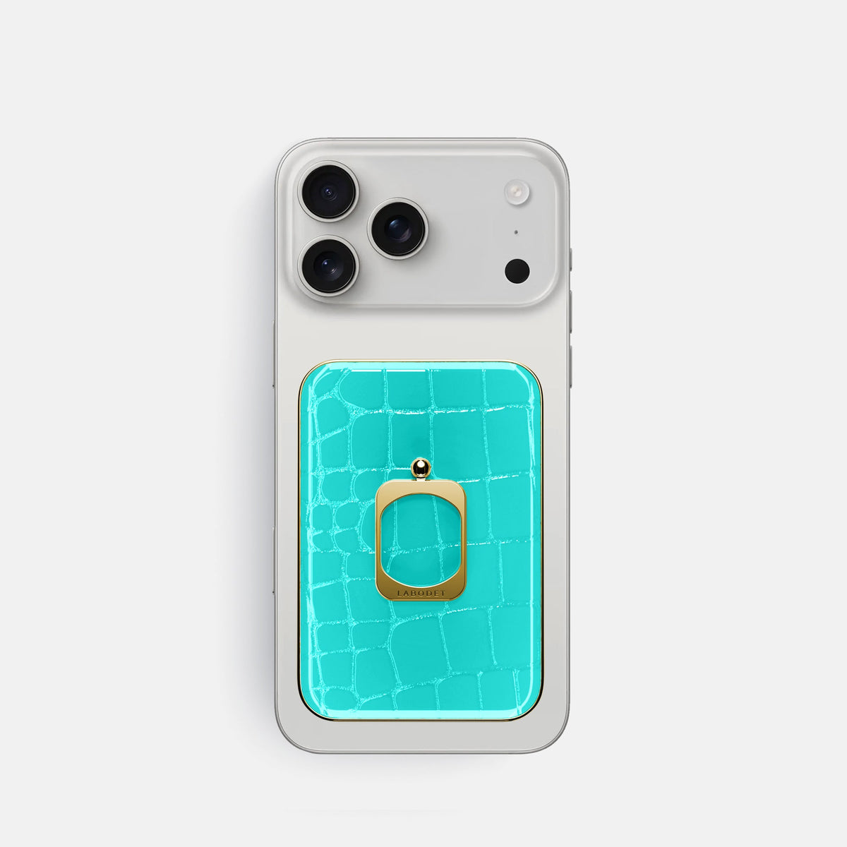MagSafe Ring For iPhone 18 Pro In Shiny Alligator -2 | Mint-Gold