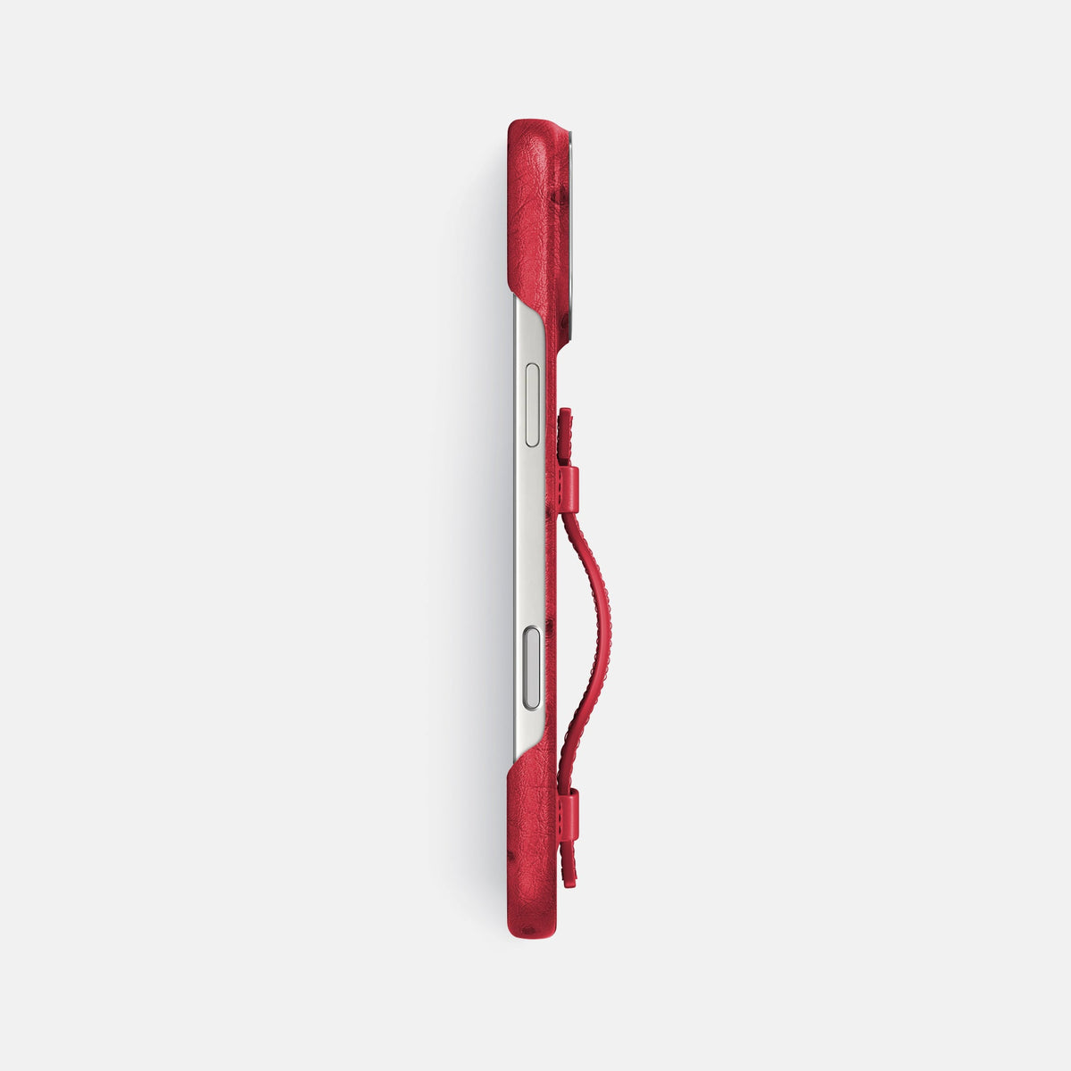 Handle Case For iPhone 18 Pro Max In Ostrich -3 | Red-Steel