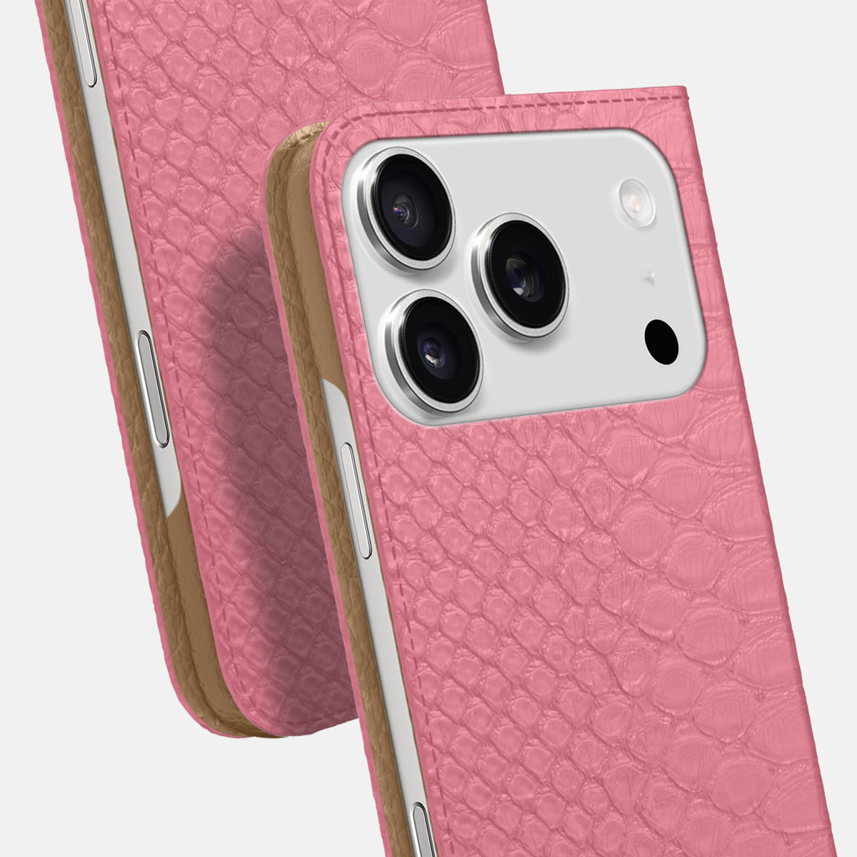 Folio Slim Case For iPhone 18 Pro Max In Python -5 | Pink