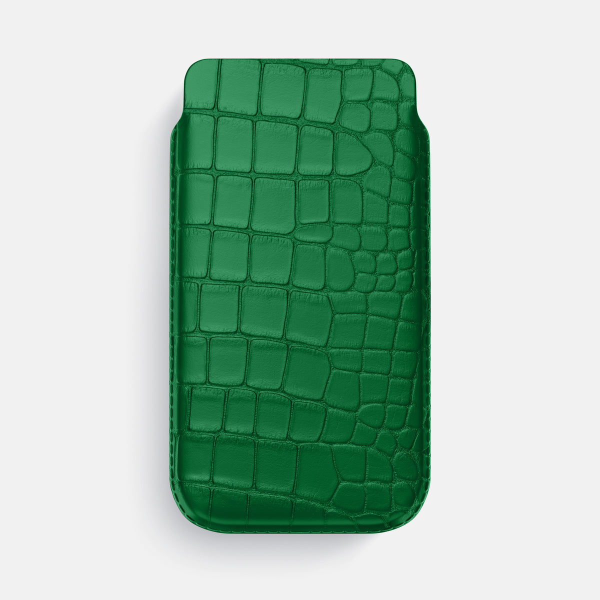 Pouch Case For iPhone 17 Air In Alligator -1 | Forest-Green
