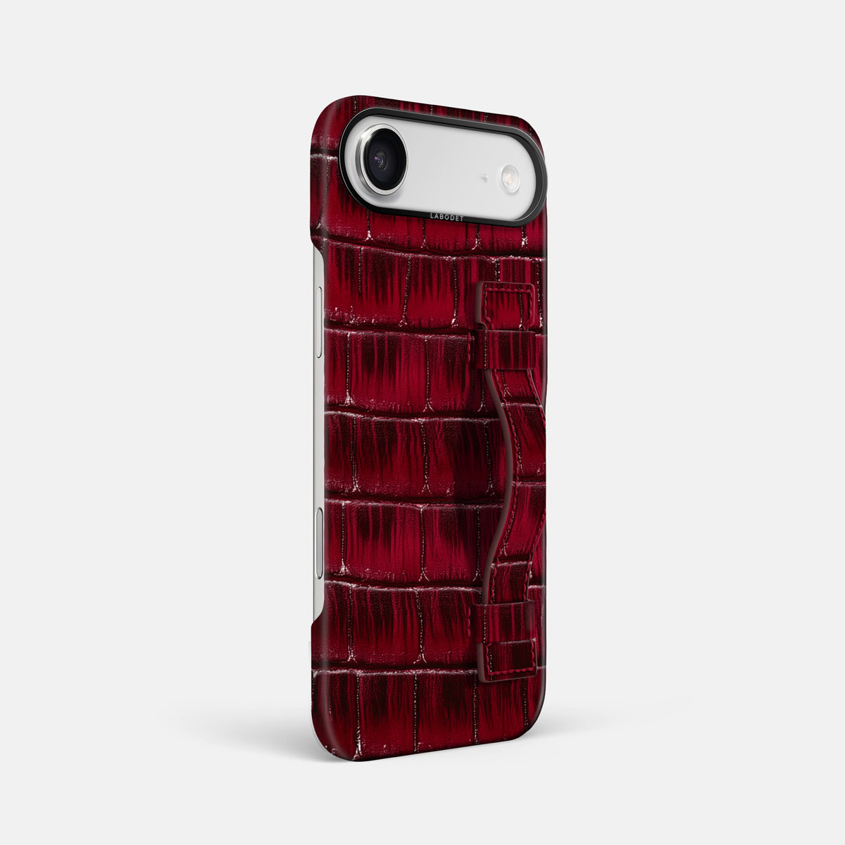 Handle Case For iPhone 17 Air In Patina Alligator -2 | Havana-Burgundy-Black