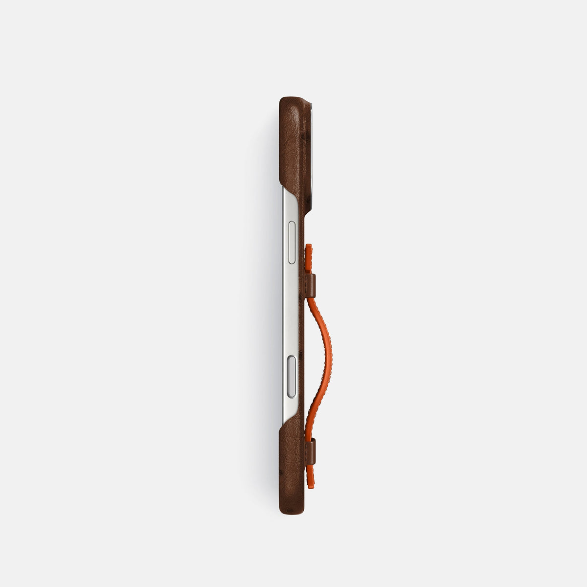 Handle Case Coloré For iPhone 18 Pro In Ostrich -3 | Chocolate-Steel