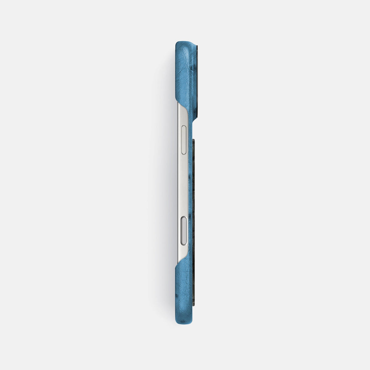 Classic Case With Carbon Dragon For iPhone 18 Pro Max In Ostrich -3 | Blue-Jeans-Black