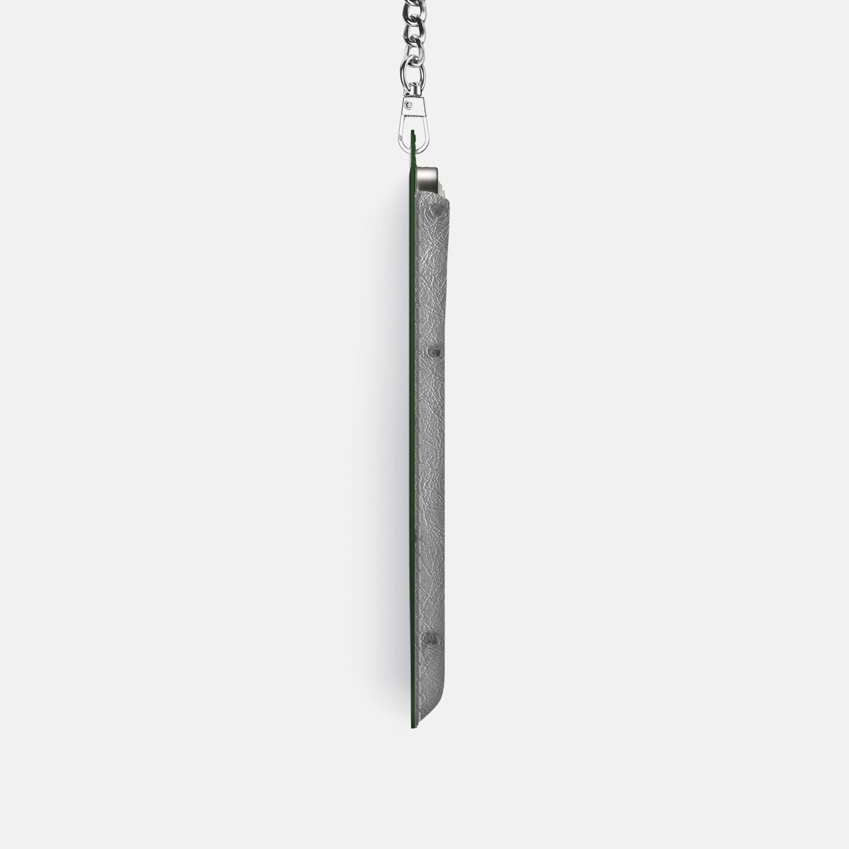 Crossbody Bag For iPhone 17 Pro In Ostrich -4 | Silver-Steel