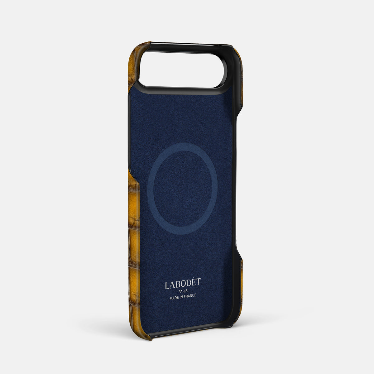 Double Card Case For iPhone 17 Air In Patina Alligator -4 | Sydney-Black