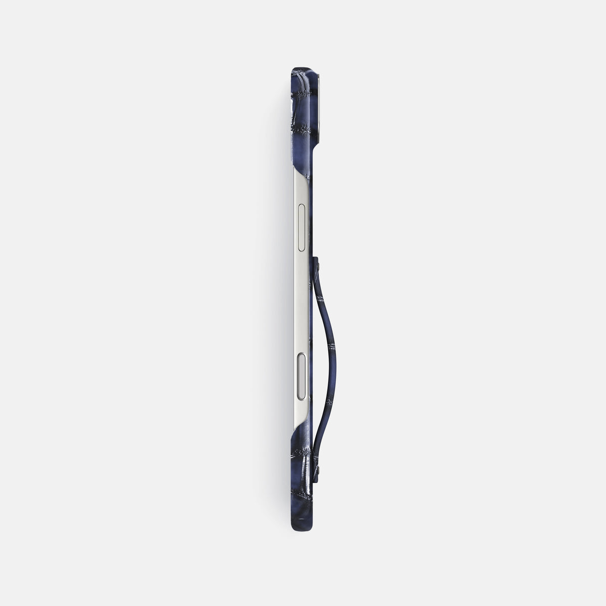 Finger Case For iPhone 17 Air In Patina Alligator -3 | Havana-Blue-Steel
