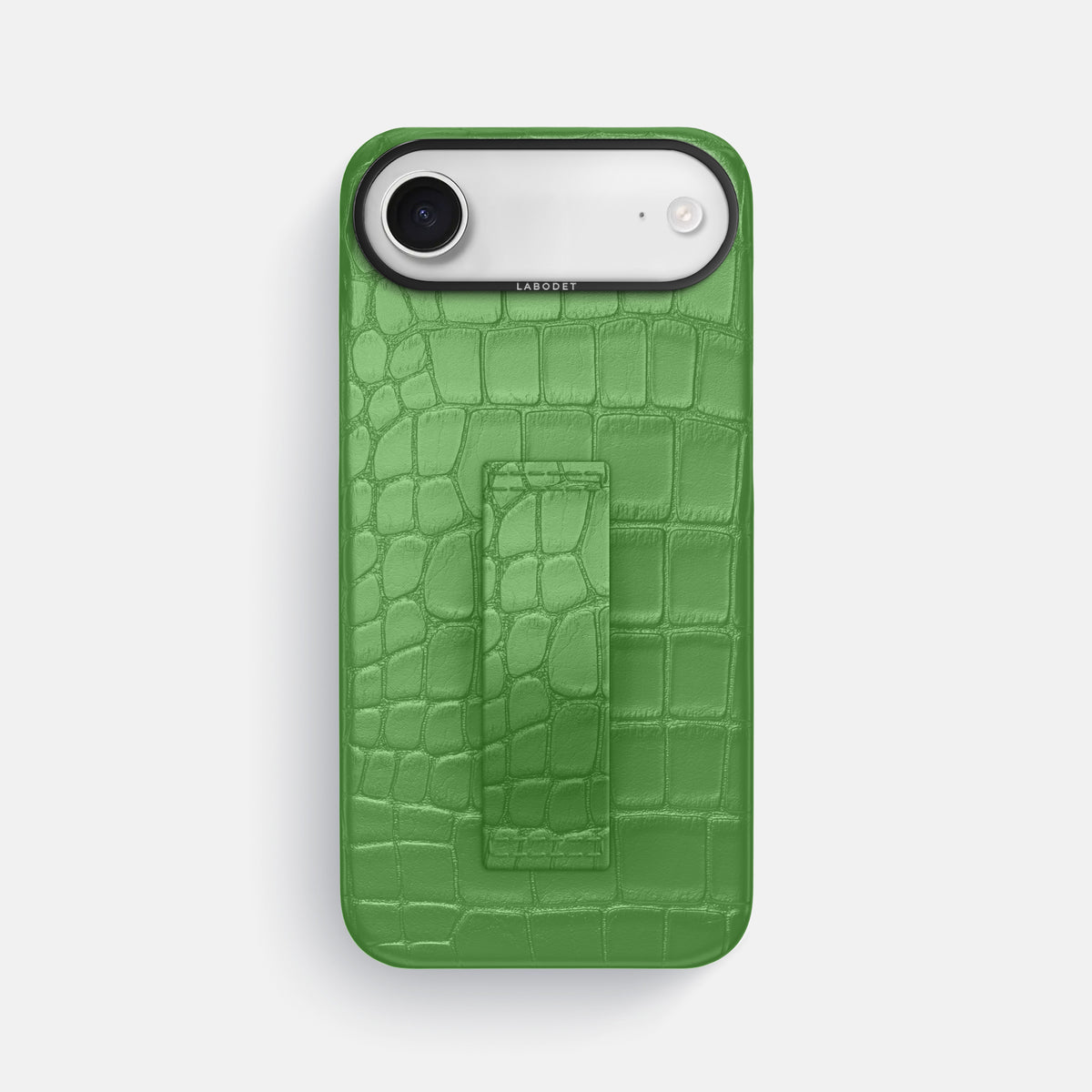 Finger Case For iPhone 17 Air In Alligator -1 | Apple-Green-Black