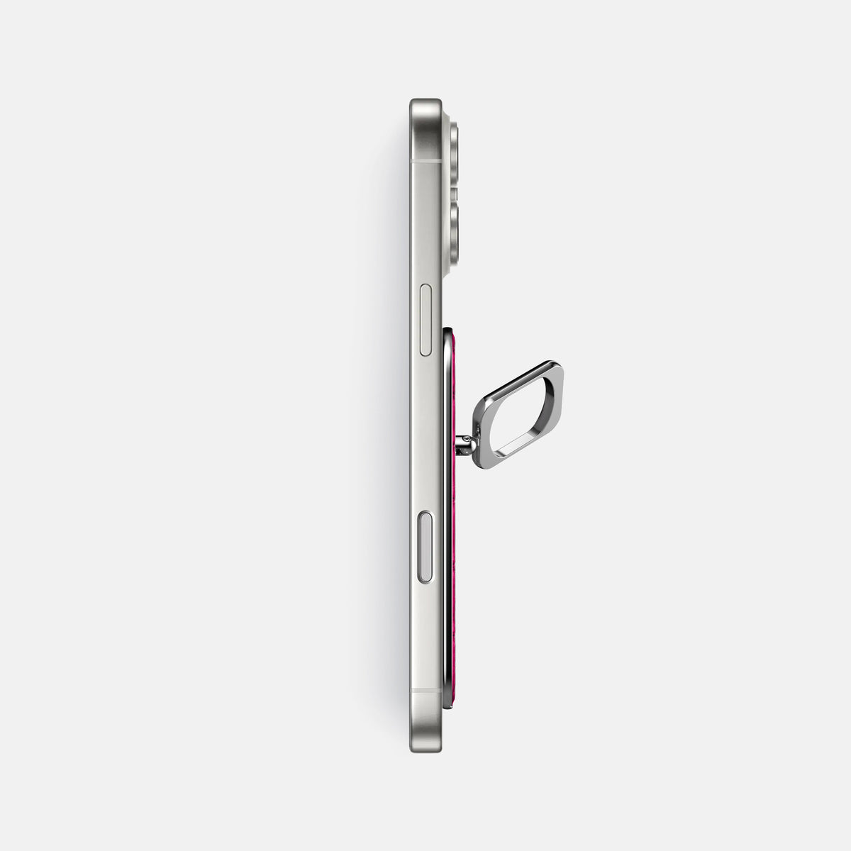 MagSafe Ring For iPhone 17 Pro Max In Calf -3 | Magenta-Steel