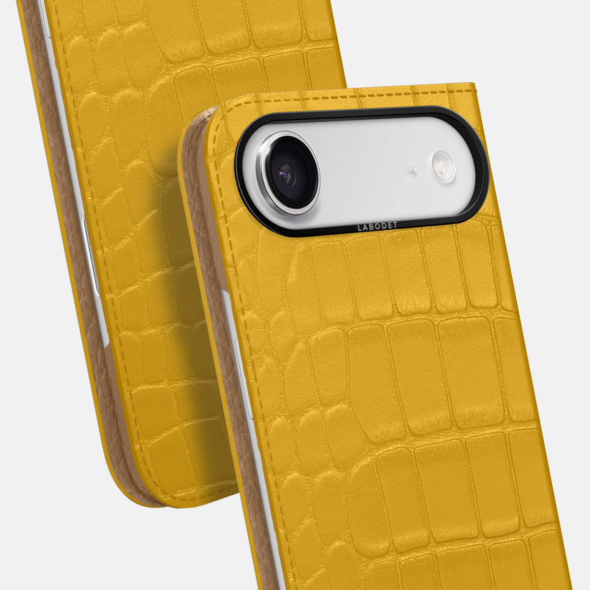 Folio Case For iPhone 17 Air In Alligator -5 | Yellow-Black