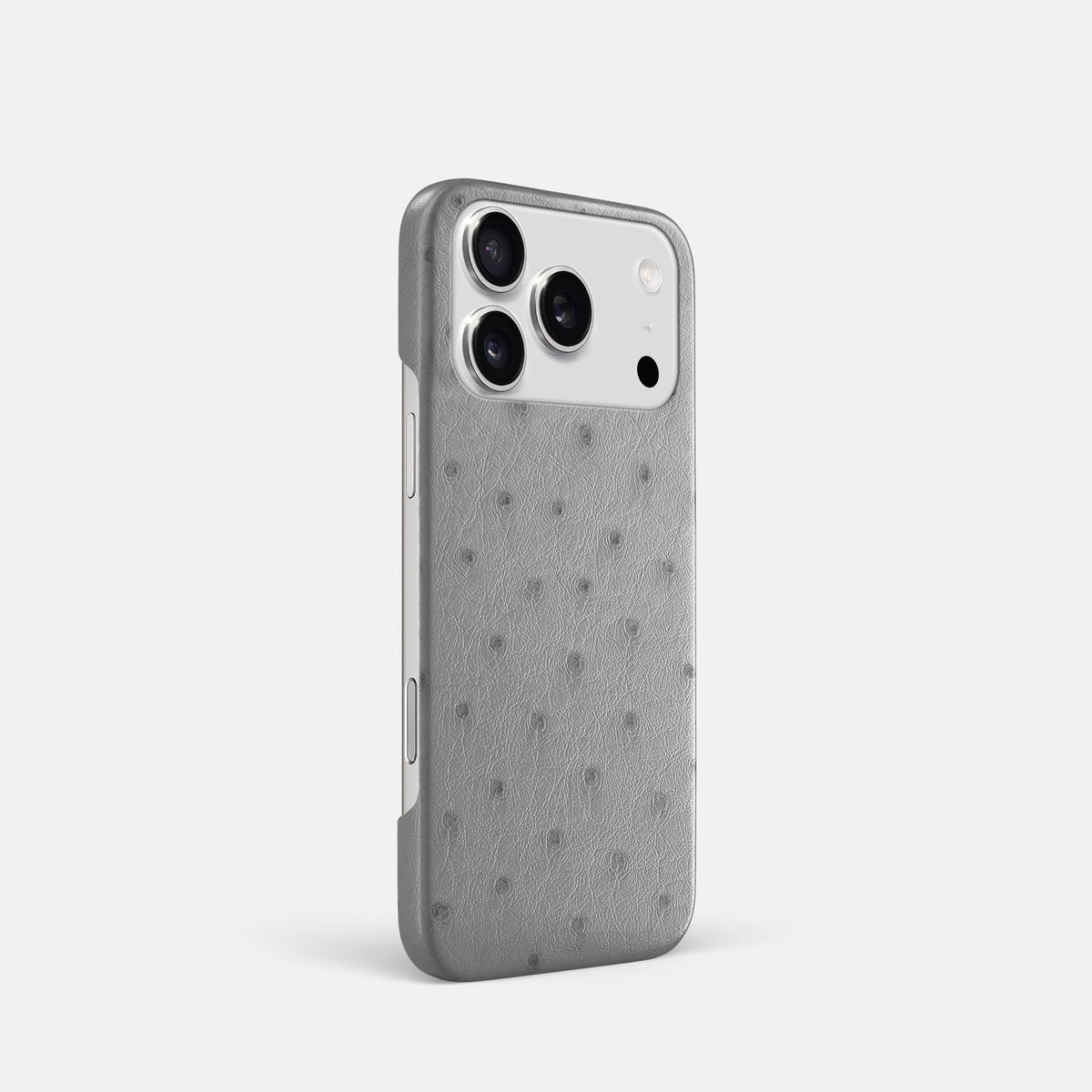 Slim Case For iPhone 18 Pro In Ostrich -2 | Silver