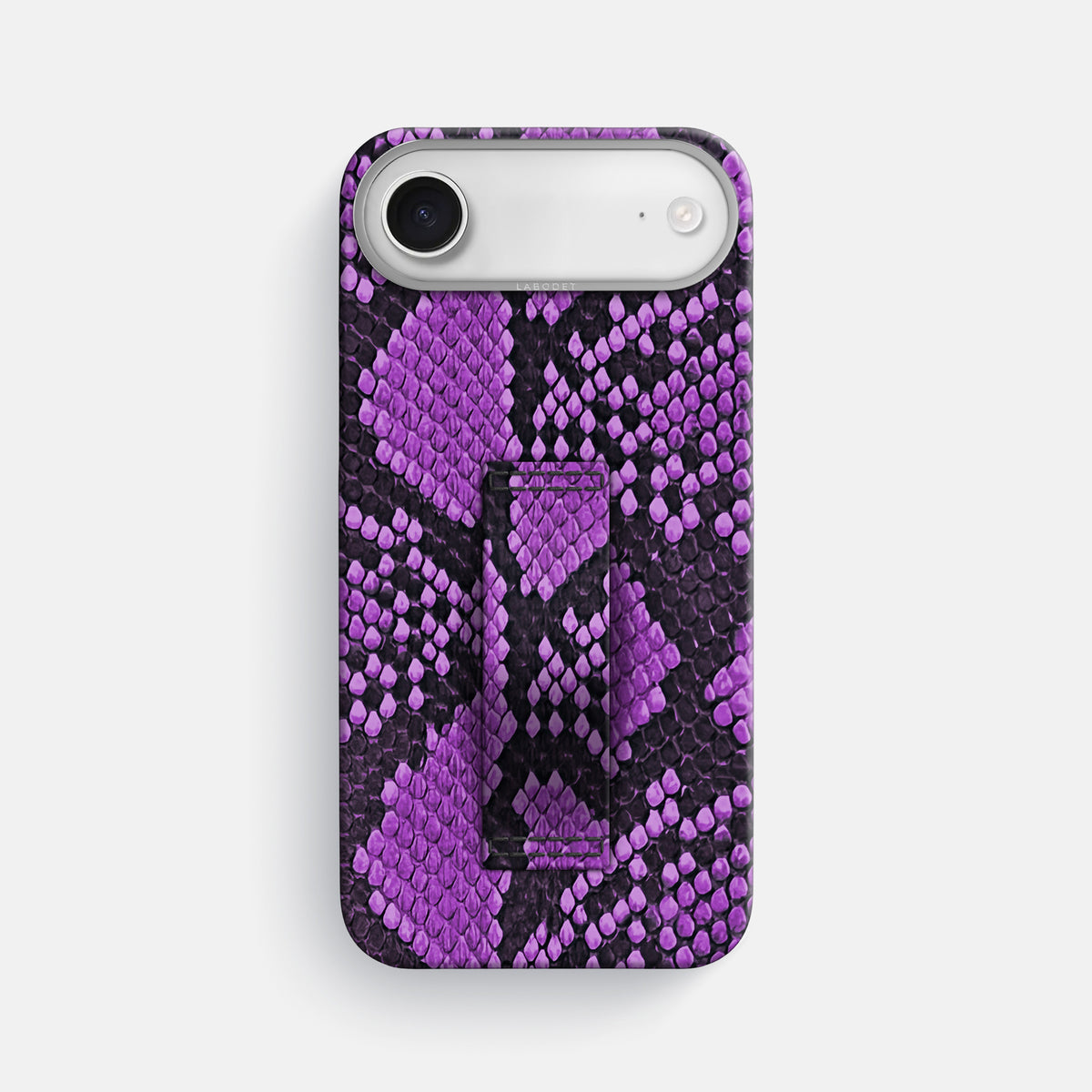 Finger Case For iPhone 17 Air In Deluxe Python -1 | Purple-Steel