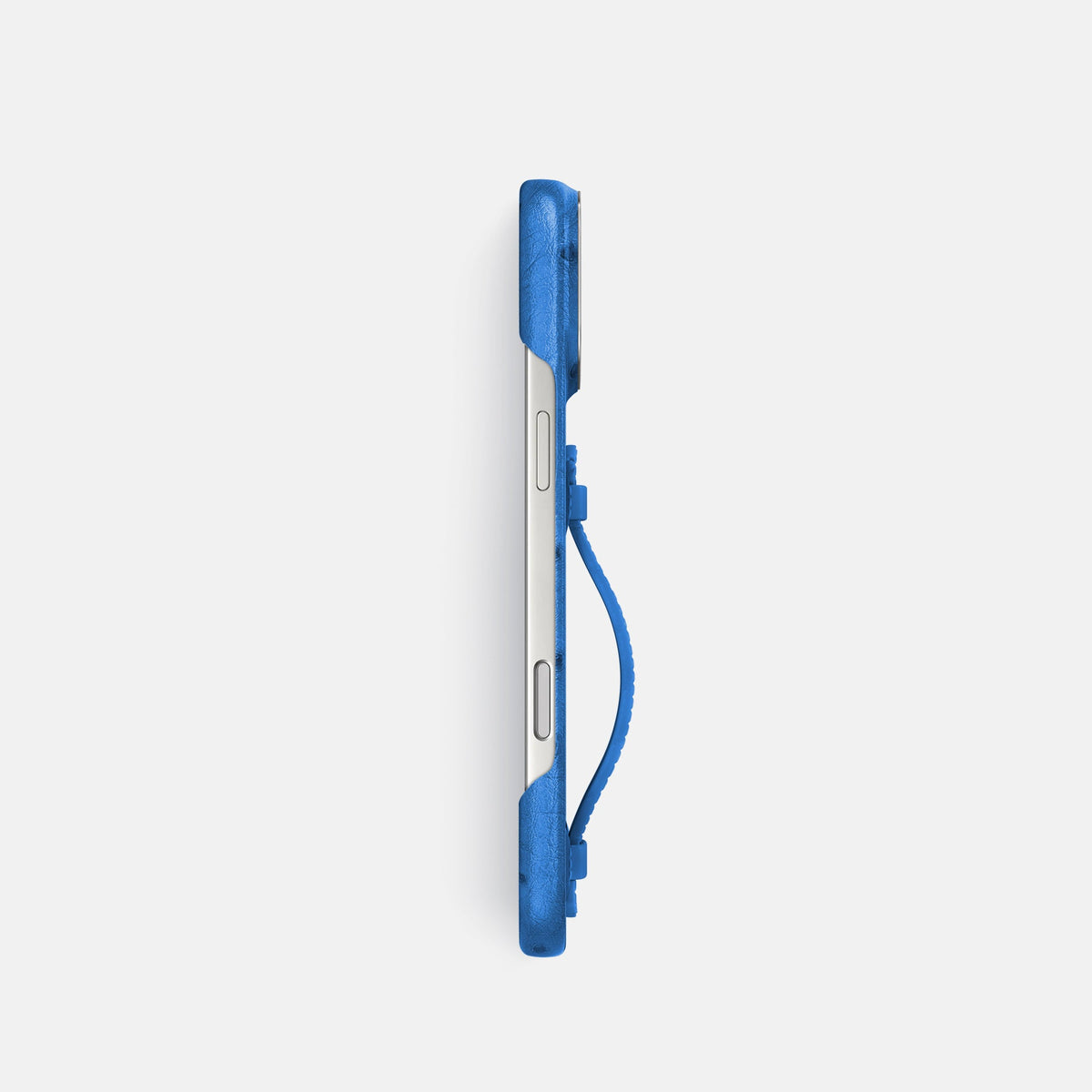 Center Handle For iPhone 18 Pro In Ostrich -2 | Royal-Blue-Steel