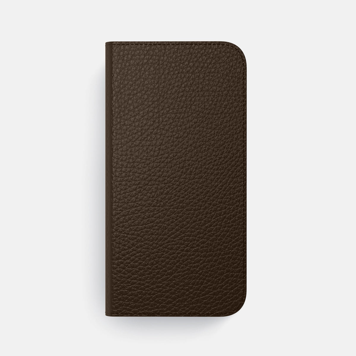 Folio Case with Card For iPhone 18 Pro Max In Calf -4 | Dark-Brown-Black
