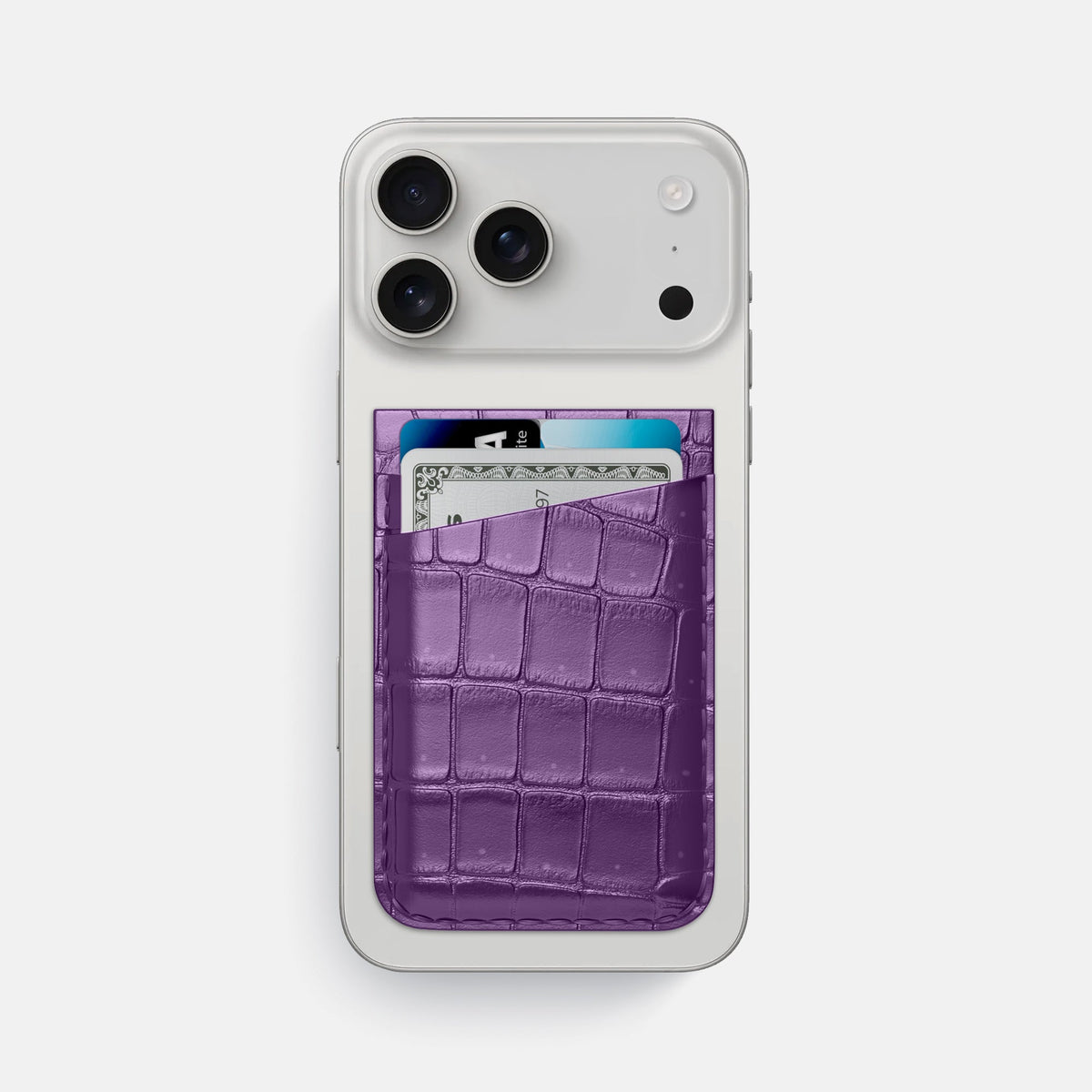 MagSafe Wallet For iPhone 17 Pro Max In Porosus Crocodile
