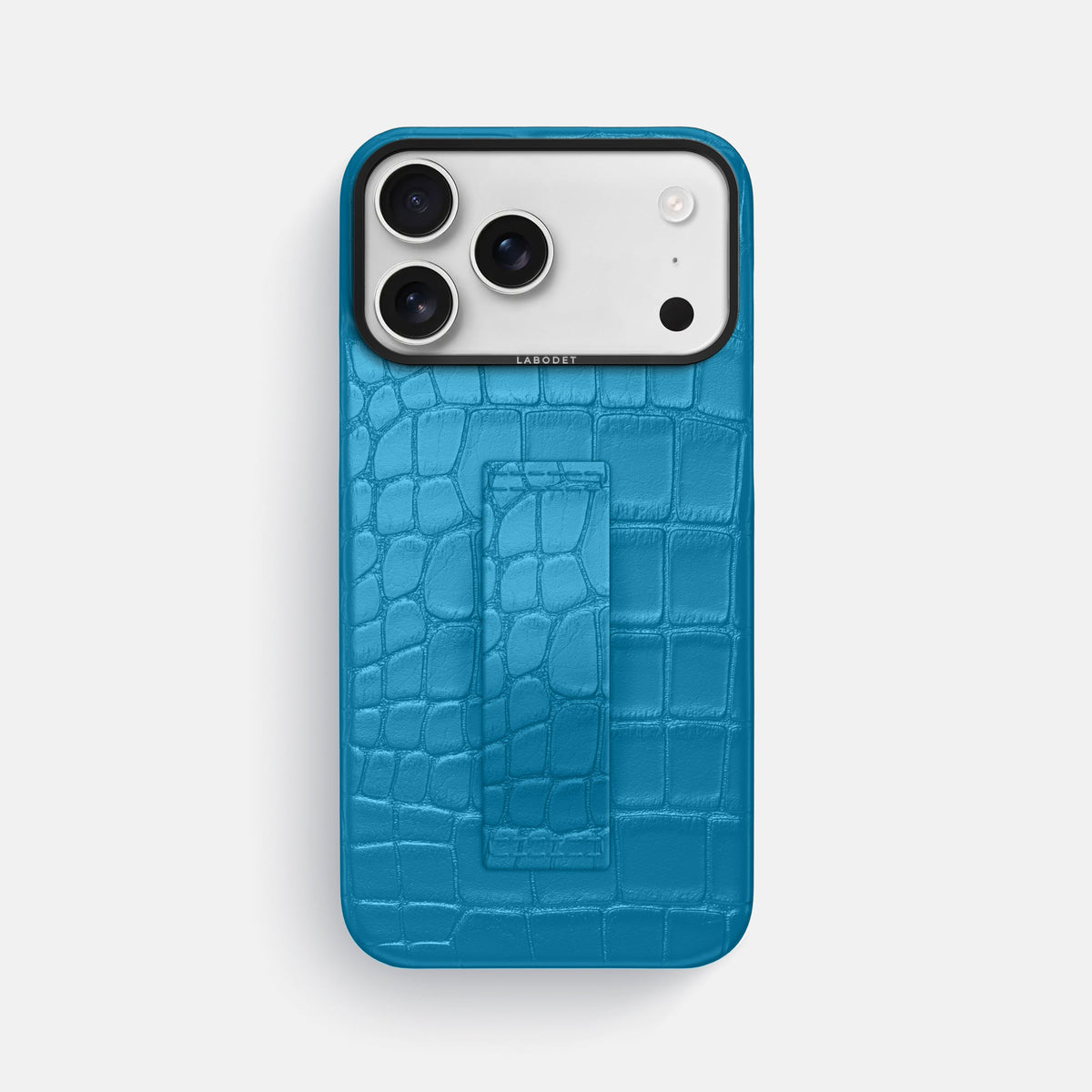 Finger Case For iPhone 18 Pro Max In Alligator -1 | Curaçao-Blue-Black